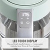 image:imageMartha Stewart Electric Kettle with Removable Stainless Steel Tea Infuser Glass Carafe17L 7 Cups Hot Water Boiler 4 Presets Keep Warm amp Auto ShutOff Cordless 360 Swivel Base Linen CreamHoneydew Green